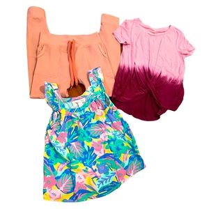 Kids Copper Key Old Navy Cat & Jack T-shirts joggers size Small spandex tie dye